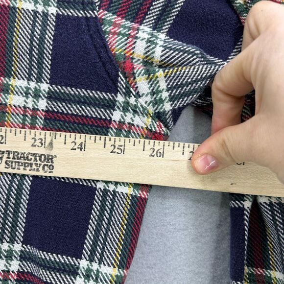 Eddie Bauer Heavy Duty Twill Plaid Workmans Button Down Shirt Size XL - Picture 7 of 9